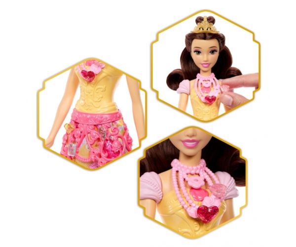 Prințese Disney: Păpușă surpriză din suflet - Belle - Mattel