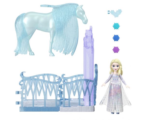 Prințese Disney: Regatul de Gheață 2, grajdul regal mini al Elsei - Mattel