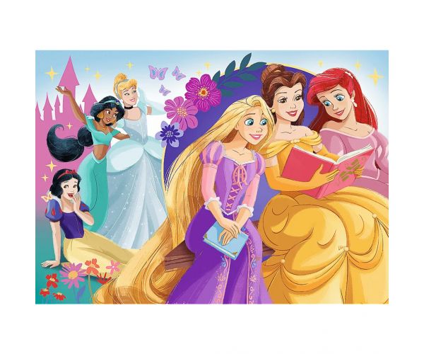 Prințese Disney puzzle glitter de 100 piese - Trefl