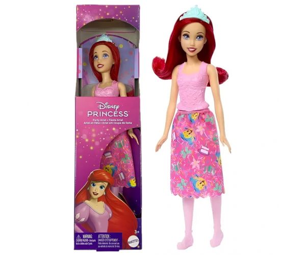 Prințesele Disney: Păpușa Princess Ariel de petrecere – Mattel