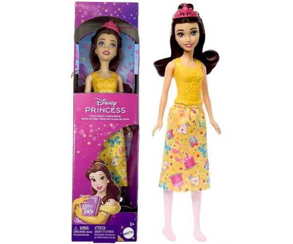 Prințesele Disney: Păpușa Prințesa Belle pentru petrecere – Mattel