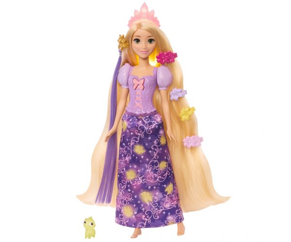 Prințesele Disney Păpușă magică Rapunzel cu accesorii - Mattel