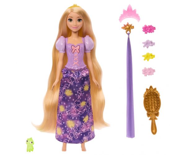 Prințesele Disney Păpușă magică Rapunzel cu accesorii - Mattel