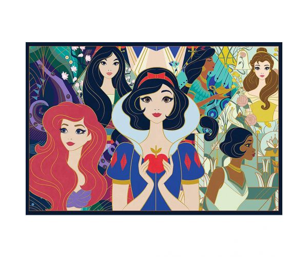 Prințesele fermecătoare Disney, puzzle Trefl 2x200 piese
