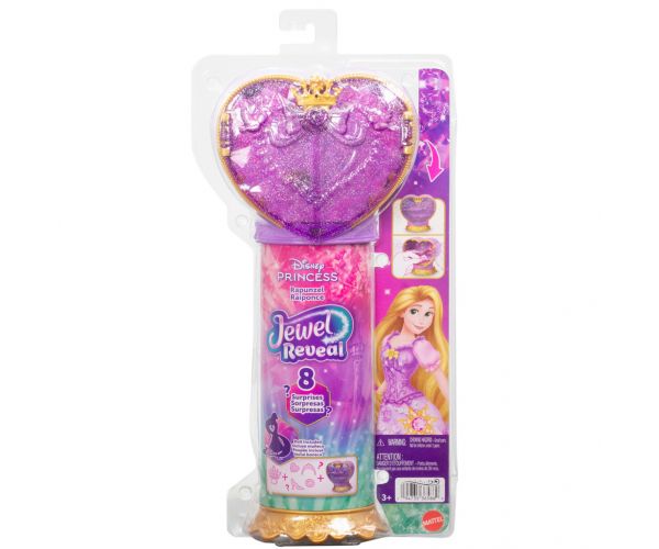 Prințesele Disney - Păpușă Surpriză Inimă Curată - Rapunzel - Mattel