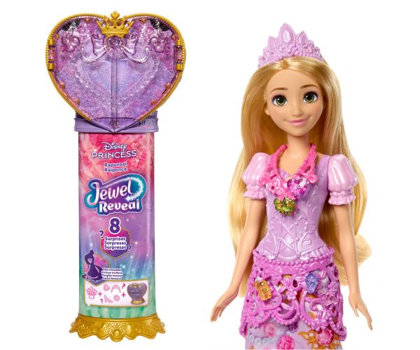 Prințesele Disney - Păpușă Surpriză Inimă Curată - Rapunzel - Mattel