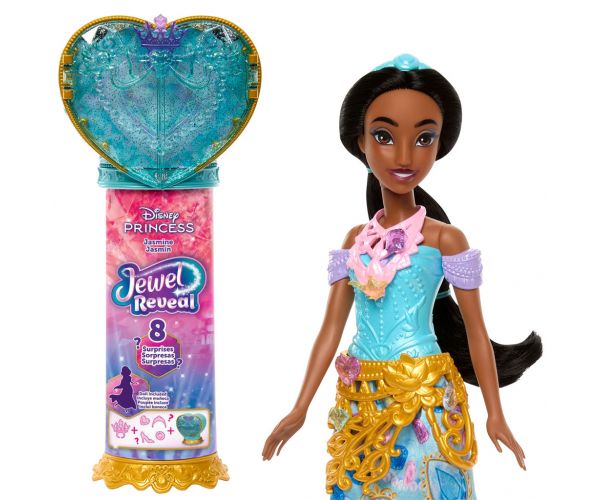 Prințesele Disney - Păpușă Surpriză Inimă Deschisă - Jasmine - Mattel