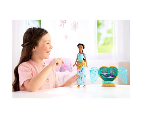 Prințesele Disney - Păpușă Surpriză Inimă Deschisă - Jasmine - Mattel