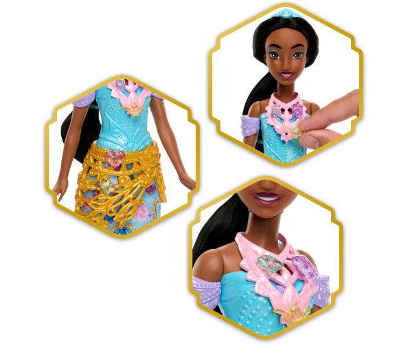 Prințesele Disney - Păpușă Surpriză Inimă Deschisă - Jasmine - Mattel