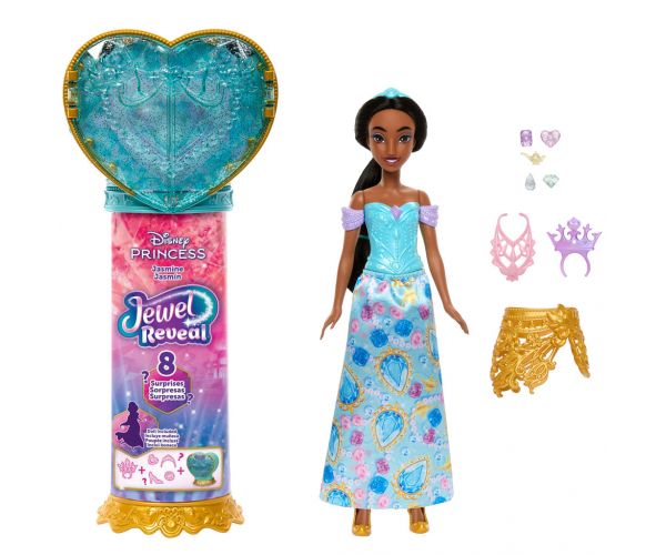 Prințesele Disney - Păpușă Surpriză Inimă Deschisă - Jasmine - Mattel