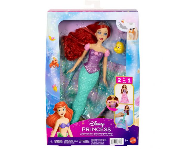 Prințesele Disney - Transformare de basm Ariel - Mattel