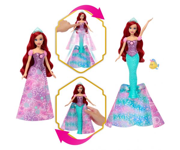 Prințesele Disney - Transformare de basm Ariel - Mattel