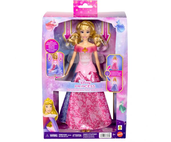 Prințesele Disney - Transformare de basm Aurora - Mattel