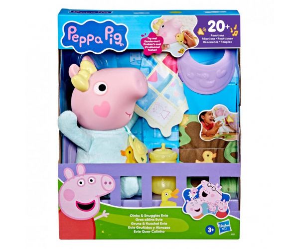 Purcelușa Peppa: Evie care scoate sunete de porc și e numai bună de îmbrățișat - Hasbro