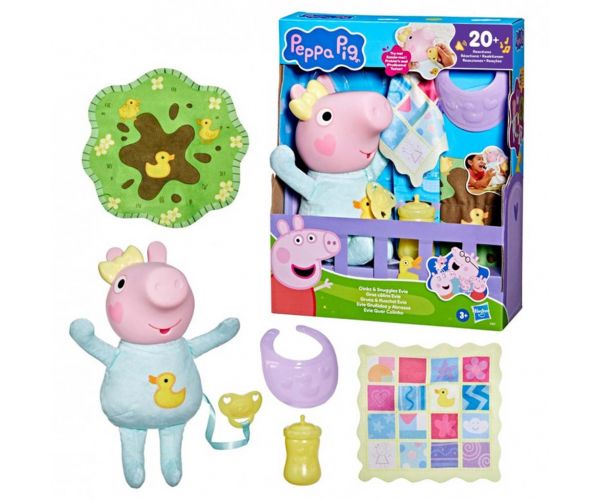 Purcelușa Peppa: Evie care scoate sunete de porc și e numai bună de îmbrățișat - Hasbro