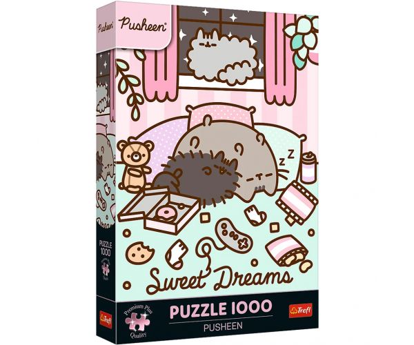 Pusheen vise dulci 1000 piese Premium plus quality puzzle - Trefl