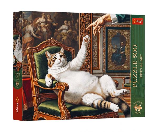 Puzzle „Pisicuță pufoasă” de 500 piese, Premium Plus - Trefl
