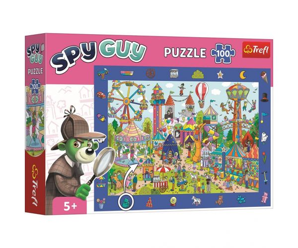 Puzzle 100 de piese Spy Guy Parcul de Distracții - Trefl