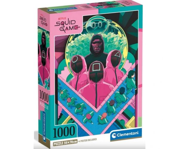 Puzzle 1000 de piese Squid Game 2 compact - Clementoni