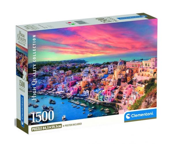 Puzzle 1500 de piese Procida Island HQC - Clementoni