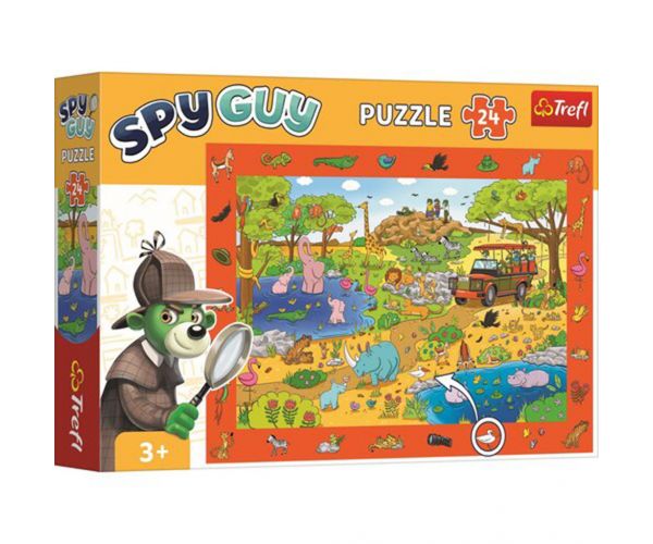 Puzzle 24 piese Spy Guy Safari - Trefl