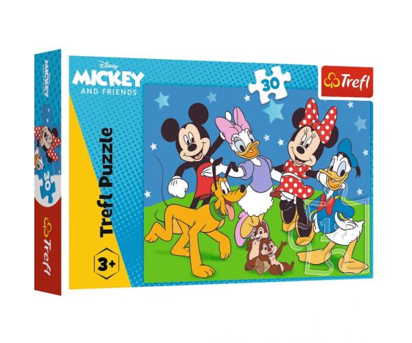 Puzzle 30 de piese Disney+Mickey Mouse și prietenii - Trefl