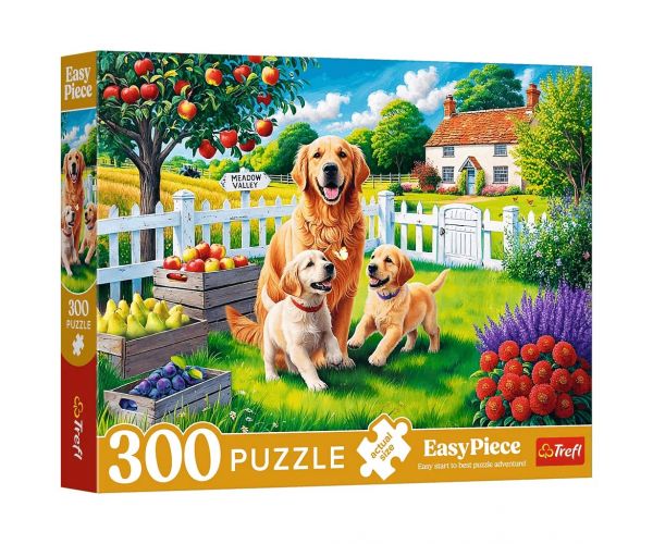 Puzzle 300 de piese Câini la țară - Trefl