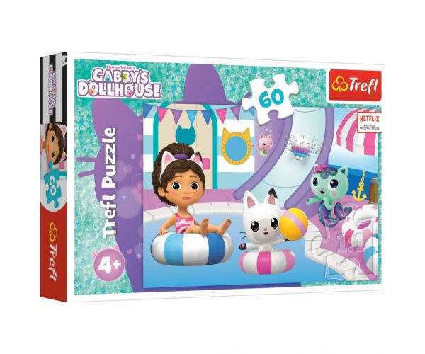 Puzzle 60 de piese - Căsuța lui Gabi - Trefl