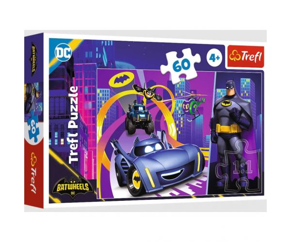 Puzzle DC Batman Batwheels 60 de piese - Trefl