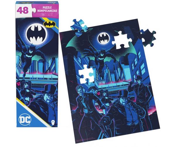 Puzzle DC Comics Batman și inamicii săi - 48 de piese - Spin Master