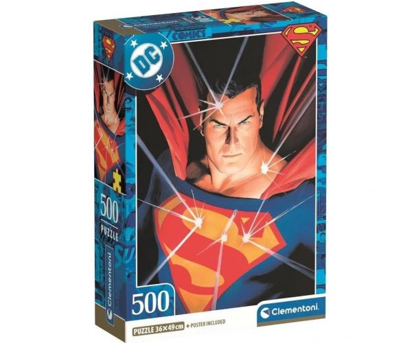 Puzzle DC Comics Superman 500 de piese - Clementoni