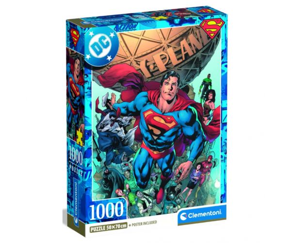 Puzzle DC Superman 1000 piese - Clementoni