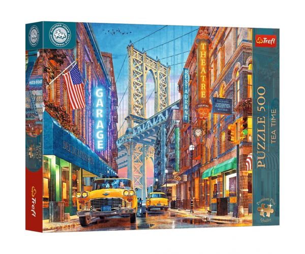 Puzzle EB: Podul Manhattan, New York, puzzle premium de 500 de piese – Trefl