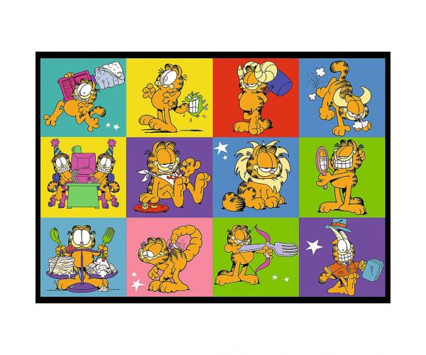 Puzzle Garfield - Aventuri, 4x250 piese - Trefl