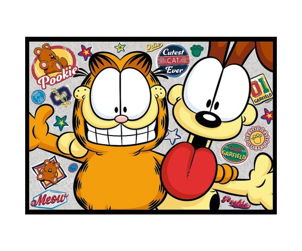 Puzzle Garfield - Aventuri, 4x250 piese - Trefl