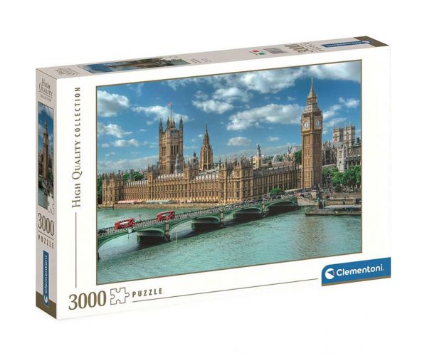Puzzle HQC de 3000 de piese cu Casa Parlamentului - Clementoni