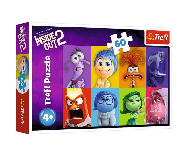Puzzle Inside Out 2, 60 piese - Trefl