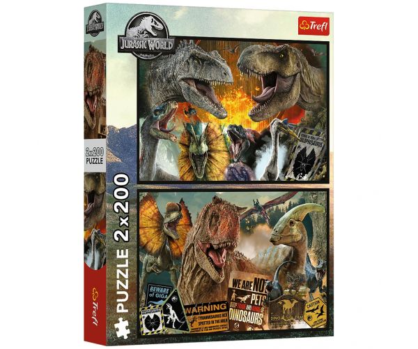 Puzzle Jurassic World 2x200 piese - Trefl