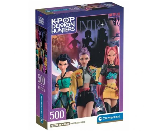 Puzzle K-pop Vânători de demoni HunterX, 500 piese - Clementoni