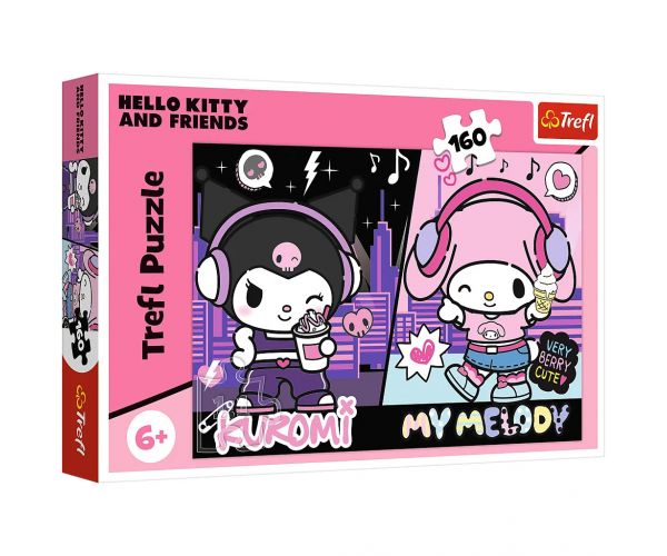 Puzzle Kuromi și My Melody ritm urban 160 piese - Trefl