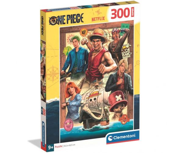 Puzzle One Piece cu 300 piese - Echipa - Clementoni