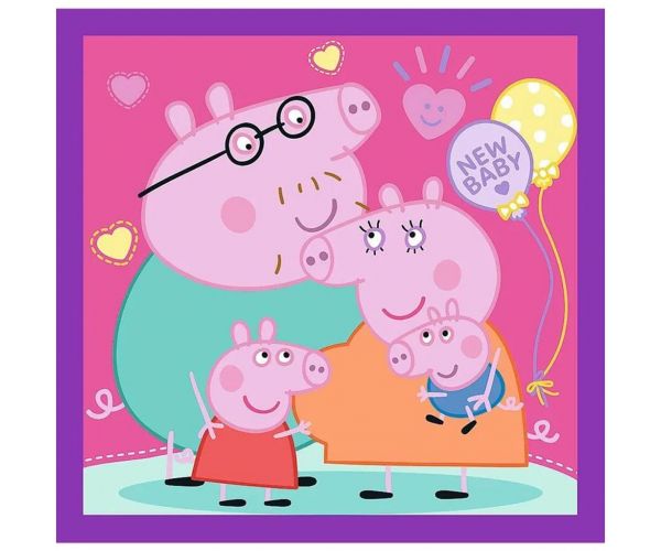 Puzzle Peppa Pig 3 în 1, cu 20-36-50 piese - Trefl
