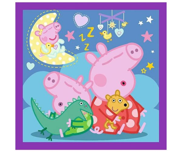 Puzzle Peppa Pig 3 în 1, cu 20-36-50 piese - Trefl