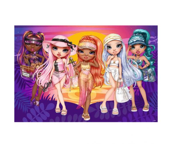 Puzzle Rainbow High cu sclipici, 70 piese - Trefl