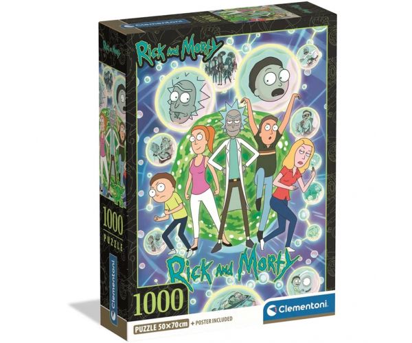 Puzzle Rick și Morty de 1000 de piese - Clementoni