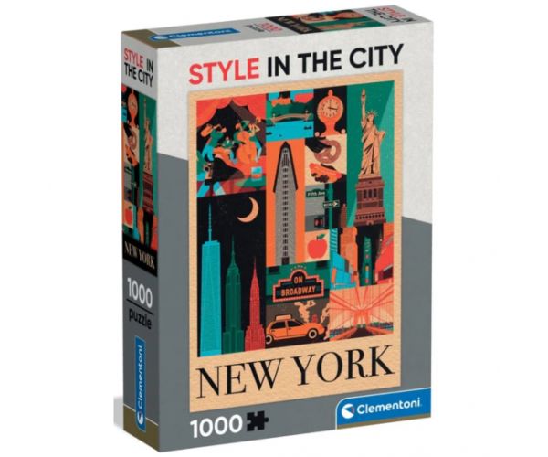 Puzzle Style in the City New York, 1000 de piese - Clementoni