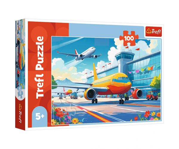 Puzzle aeroport cu 100 piese - Trefl