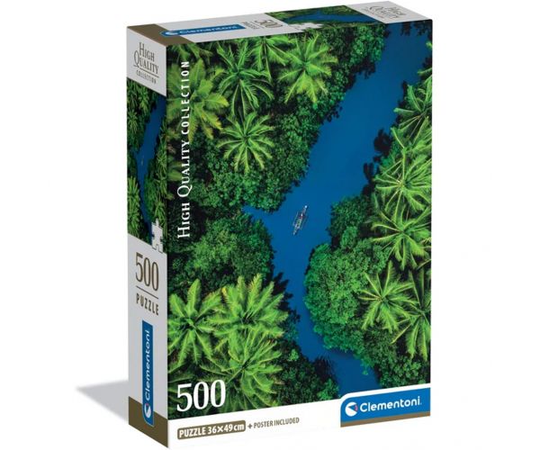 Puzzle compact 500 de piese HQC Aventură tropicală - Clementoni