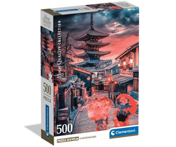 Este Kyoto városában 500db-os HQC kompakt puzzle - Clementoni