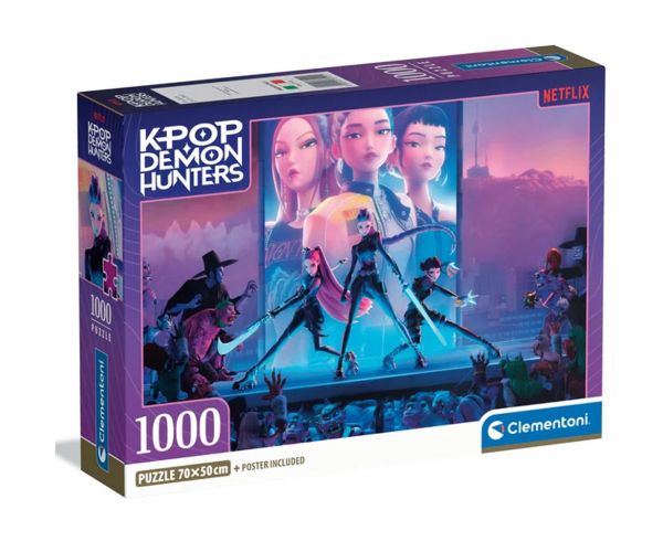 Puzzle compact K-POP Demon Hunters de 1000 de piese - Clementoni